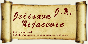 Jelisava Mijačević vizit kartica